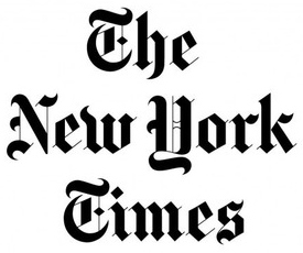 A black and white image of the new york times.